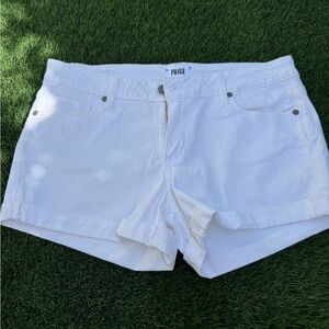 PAIGE White Women's Denim Shorts Size 28